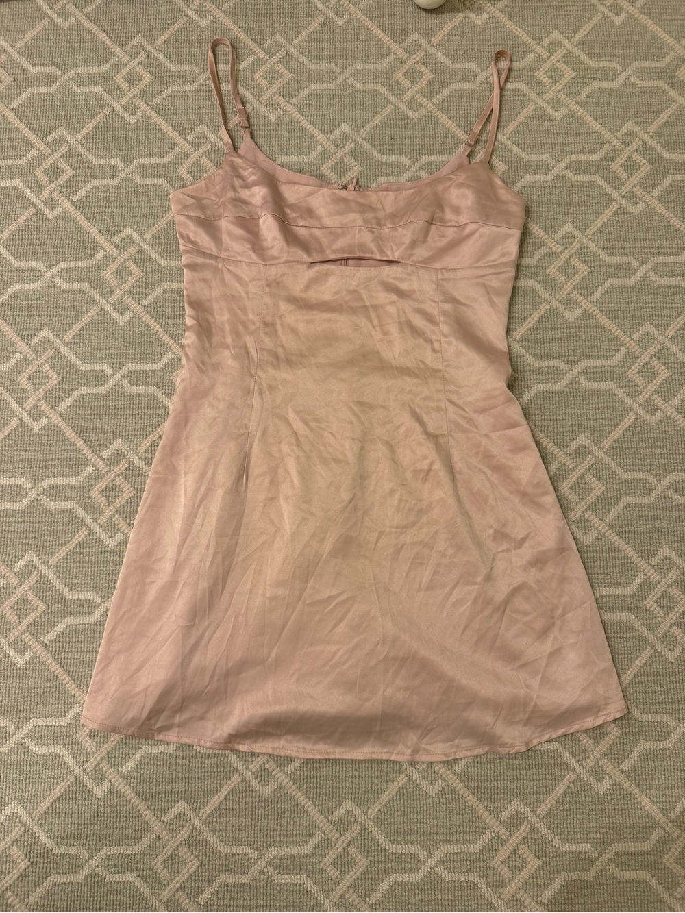 Princess Polly Blush Pink Satin Mini Dress